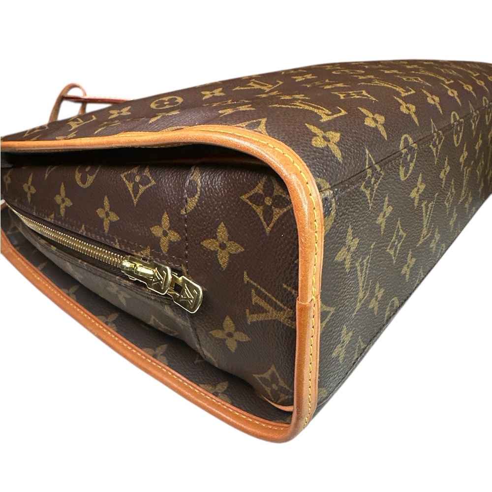 Louis Vuitton Brown and Tan Monogram Tote - Picture 6 of 13